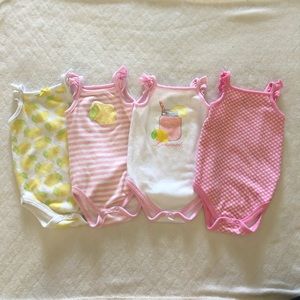 Four Baby Girl Onesies